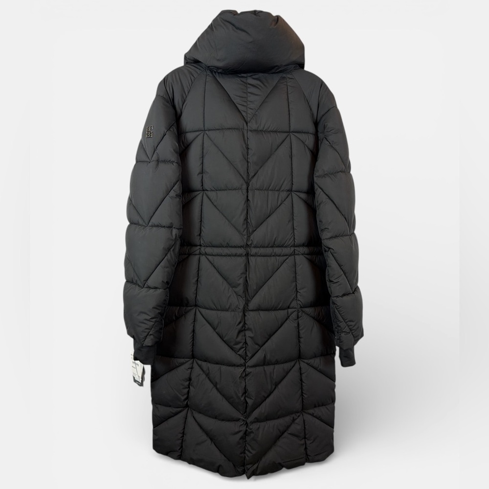 BCBG Cloud Collection Long Black Puffer Coat - Picture 3 of 8